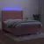Produktbild 3 för Ramsäng med madrass rosa & LED 140x200 cm sammet