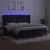 Produktbild 3 för Ramsäng med madrass & LED svart 200x200 cm sammet