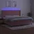 Produktbild 3 för Ramsäng med madrass rosa & LED 200x200 cm sammet