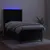 Produktbild 3 för Ramsäng med madrass & LED svart 80x200 cm sammet