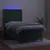 Produktbild 3 för Ramsäng med madrass & LED mörkgrön 80x200 cm sammet