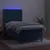 Produktbild 3 för Ramsäng med madrass & LED mörkblå 90x190 cm sammet