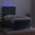 Produktbild 3 för Ramsäng med madrass & LED mörkgrön 90x200 cm sammet