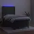 Produktbild 3 för Ramsäng med madrass & LED mörkgrå 100x200 cm sammet