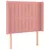 Produktbild 7 för Ramsäng med madrass rosa & LED 100x200 cm sammet