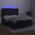 Produktbild 3 för Ramsäng med madrass & LED svart 140x200 cm sammet
