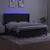 Produktbild 3 för Ramsäng med madrass & LED svart 160x200 cm sammet