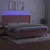 Produktbild 3 för Ramsäng med madrass rosa & LED 200x200 cm sammet