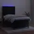 Produktbild 3 för Ramsäng med madrass & LED svart 80x200 cm sammet