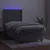 Produktbild 3 för Ramsäng med madrass & LED ljusgrå 90x190 cm sammet