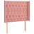 Produktbild 7 för Ramsäng med madrass rosa & LED 90x200 cm sammet