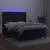 Produktbild 3 för Ramsäng med madrass & LED svart 140x190 cm sammet
