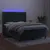 Produktbild 3 för Ramsäng med madrass & LED mörkgrön 140x200 cm sammet