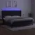 Produktbild 3 för Ramsäng med madrass & LED svart 200x200 cm sammet