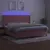 Produktbild 3 för Ramsäng med madrass rosa & LED 200x200 cm sammet