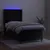 Produktbild 3 för Ramsäng med madrass & LED svart 80x200 cm sammet
