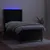 Produktbild 3 för Ramsäng med madrass & LED svart 90x200 cm sammet