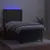 Produktbild 3 för Ramsäng med madrass & LED mörkgrå 100x200 cm sammet