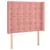 Produktbild 7 för Ramsäng med madrass rosa & LED 100x200 cm sammet
