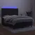 Produktbild 3 för Ramsäng med madrass & LED svart 140x190 cm sammet