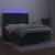Produktbild 3 för Ramsäng med madrass & LED mörkgrön 140x190 cm sammet