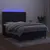 Produktbild 3 för Ramsäng med madrass & LED svart 140x200 cm sammet