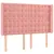 Produktbild 7 för Ramsäng med madrass rosa & LED 140x200 cm sammet