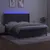 Produktbild 3 för Ramsäng med madrass & LED mörkgrå 180x200 cm sammet
