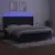 Produktbild 3 för Ramsäng med madrass & LED svart 200x200 cm sammet