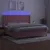 Produktbild 3 för Ramsäng med madrass rosa & LED 200x200 cm sammet