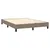 Produktbild 5 för Ramsäng med madrass & LED taupe 140x190 cm tyg