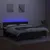 Produktbild 4 för Ramsäng med madrass & LED svart 160x200 cm tyg