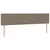 Produktbild 7 för Ramsäng med madrass & LED taupe 180x200 cm tyg