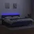 Produktbild 4 för Ramsäng med madrass & LED blå 200x200 cm tyg