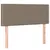 Produktbild 7 för Ramsäng med madrass & LED taupe 120x200 cm tyg