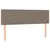 Produktbild 7 för Ramsäng med madrass & LED taupe 140x190 cm tyg
