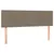 Produktbild 7 för Ramsäng med madrass & LED taupe 140x200 cm tyg