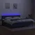 Produktbild 4 för Ramsäng med madrass & LED blå 200x200 cm tyg