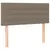 Produktbild 7 för Ramsäng med madrass & LED taupe 80x200 cm tyg