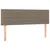 Produktbild 7 för Ramsäng med madrass & LED taupe 140x190 cm tyg