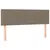 Produktbild 7 för Ramsäng med madrass & LED taupe 140x200 cm tyg