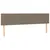 Produktbild 7 för Ramsäng med madrass & LED taupe 180x200 cm tyg