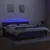 Produktbild 4 för Ramsäng med madrass & LED blå 200x200 cm tyg