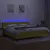 Produktbild 4 för Ramsäng med madrass & LED grön 200x200 cm tyg