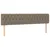 Produktbild 7 för Ramsäng med madrass & LED taupe 180x200 cm tyg