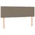 Produktbild 7 för Ramsäng med madrass & LED taupe 140x200 cm tyg