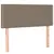 Produktbild 7 för Ramsäng med madrass & LED taupe 90x200 cm tyg