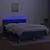 Produktbild 3 för Ramsäng med madrass & LED blå 140x190 cm tyg