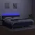 Produktbild 3 för Ramsäng med madrass & LED blå 160x200 cm tyg
