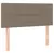Produktbild 7 för Ramsäng med madrass & LED taupe 90x190 cm tyg